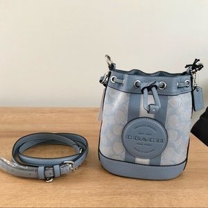 Coach Dempsey Bucket Bag In Signature Jacquard